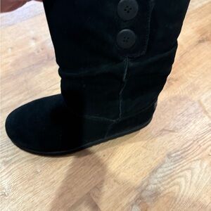 Skechers Women's Black Button Winter Boots